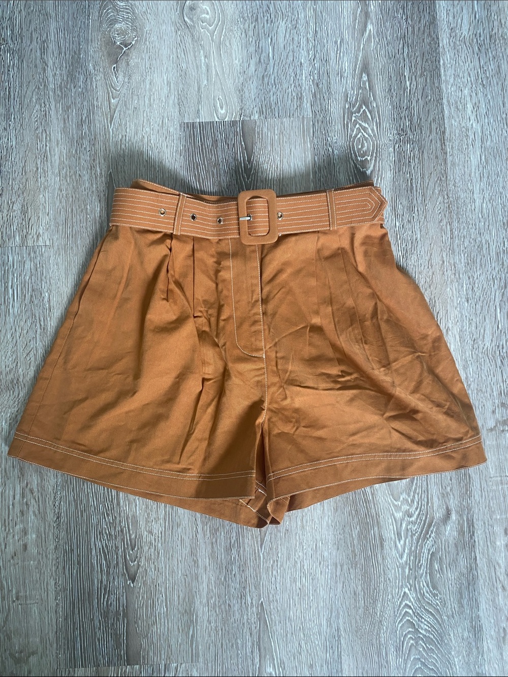 High-Waist Belted Women's Shorts